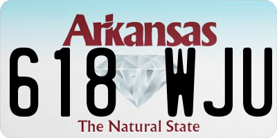AR license plate 618WJU