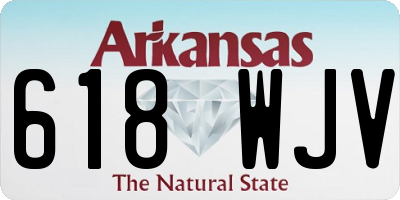 AR license plate 618WJV