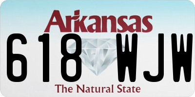 AR license plate 618WJW