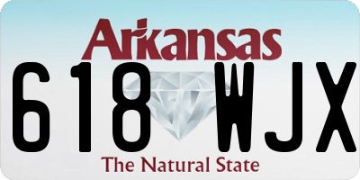 AR license plate 618WJX