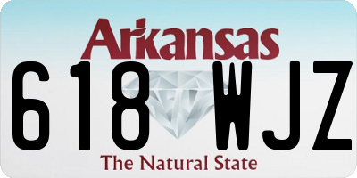 AR license plate 618WJZ