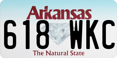 AR license plate 618WKC