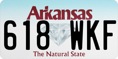 AR license plate 618WKF