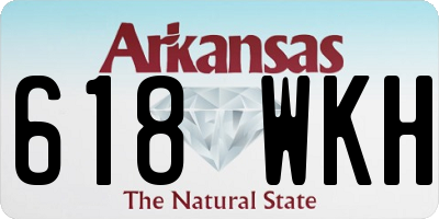 AR license plate 618WKH