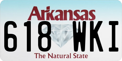 AR license plate 618WKI
