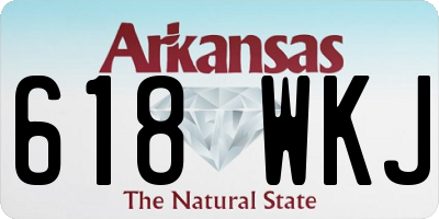 AR license plate 618WKJ