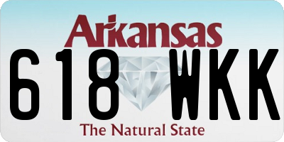 AR license plate 618WKK
