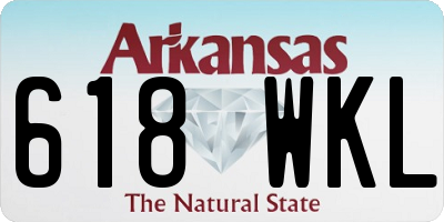 AR license plate 618WKL