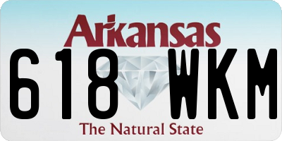 AR license plate 618WKM
