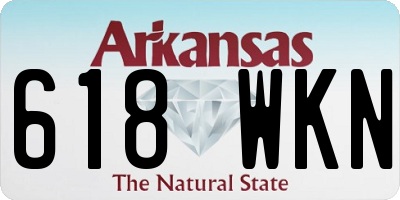AR license plate 618WKN