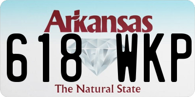 AR license plate 618WKP