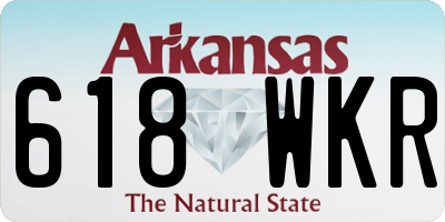 AR license plate 618WKR