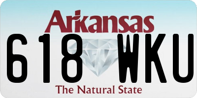 AR license plate 618WKU