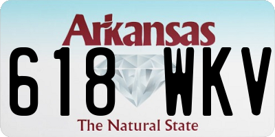AR license plate 618WKV