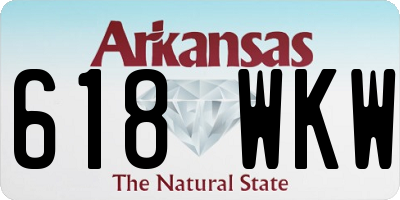 AR license plate 618WKW