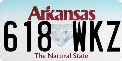 AR license plate 618WKZ