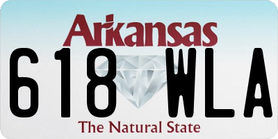 AR license plate 618WLA