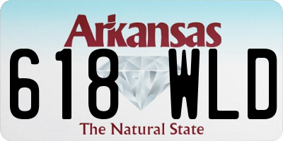 AR license plate 618WLD