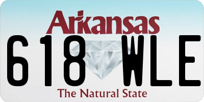 AR license plate 618WLE