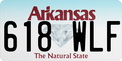 AR license plate 618WLF