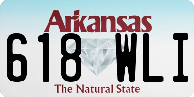 AR license plate 618WLI