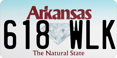 AR license plate 618WLK