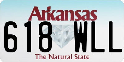 AR license plate 618WLL