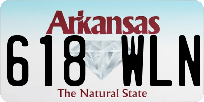 AR license plate 618WLN