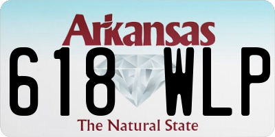 AR license plate 618WLP