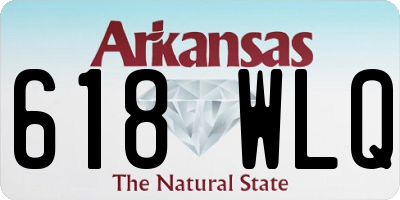AR license plate 618WLQ