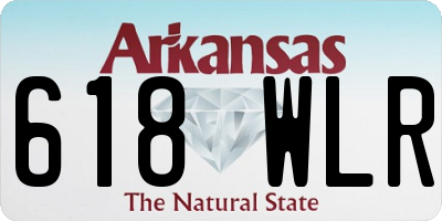 AR license plate 618WLR
