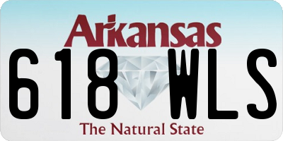AR license plate 618WLS