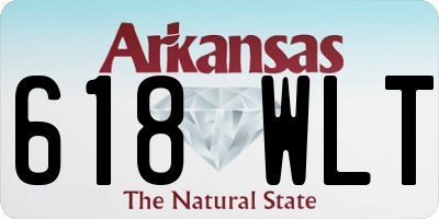 AR license plate 618WLT