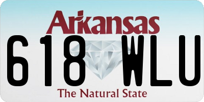 AR license plate 618WLU