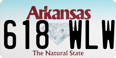 AR license plate 618WLW