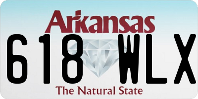 AR license plate 618WLX