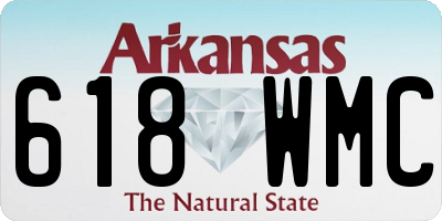 AR license plate 618WMC