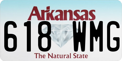 AR license plate 618WMG