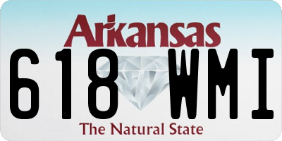 AR license plate 618WMI