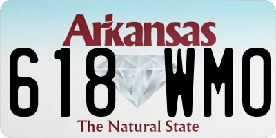 AR license plate 618WMO