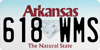 AR license plate 618WMS
