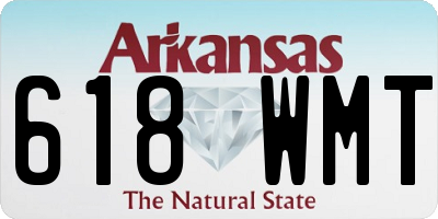AR license plate 618WMT