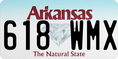 AR license plate 618WMX