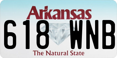 AR license plate 618WNB