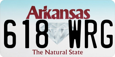 AR license plate 618WRG