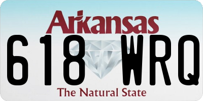 AR license plate 618WRQ