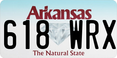AR license plate 618WRX