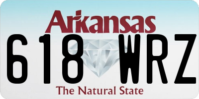 AR license plate 618WRZ