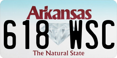 AR license plate 618WSC