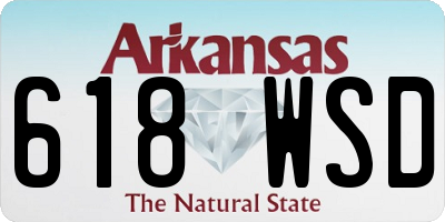 AR license plate 618WSD